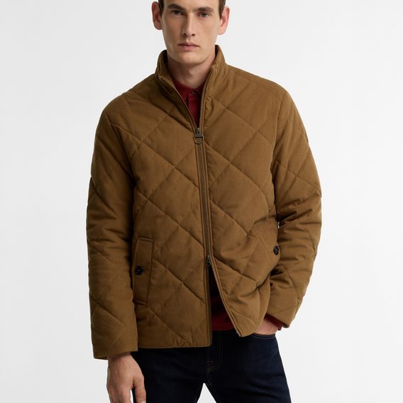 Barbour Corden Quilted Jacket — Beech