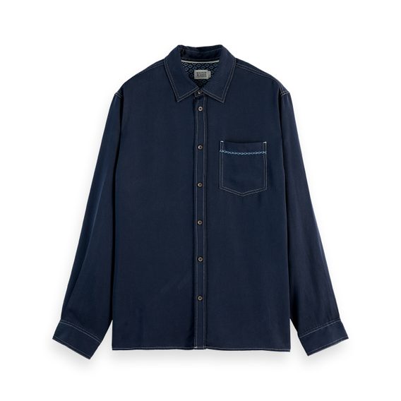 Scotch & Soda — Solid Tencel Shirt