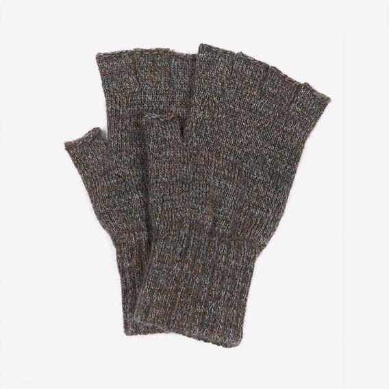 Barbour Fingerless Gloves — Green