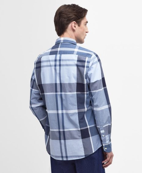 Barbour Harris Tailored Shirt — Deep Blue Tartan