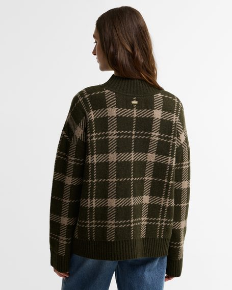 Barbour Delilah Tartan Wool Jumper