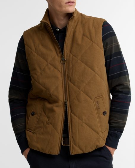Barbour Corden Quilted Gilet — Beech