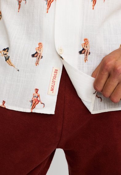 Revolution Short-Sleeved Cuban Shirt — Pin-Up