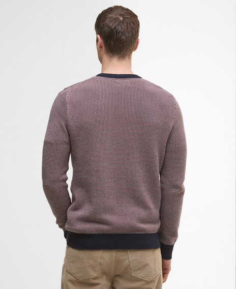 Barbour Wells Crew Neck Jumper — Navy