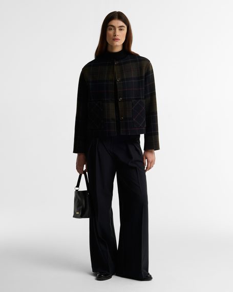 Barbour Marlow Overshirt — Shadow Classic Tartan