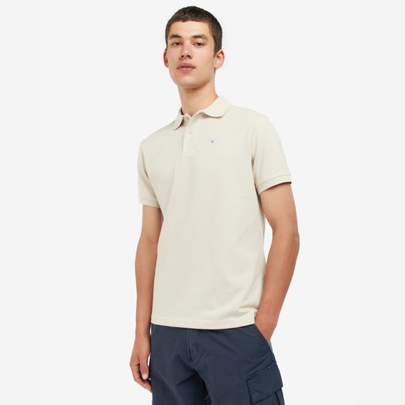 Barbour Sports Polo Shirt — Off-White