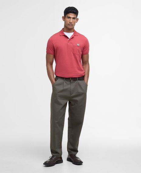 Barbour Tothill Tailored Fit Polo Shirt — Red Spice