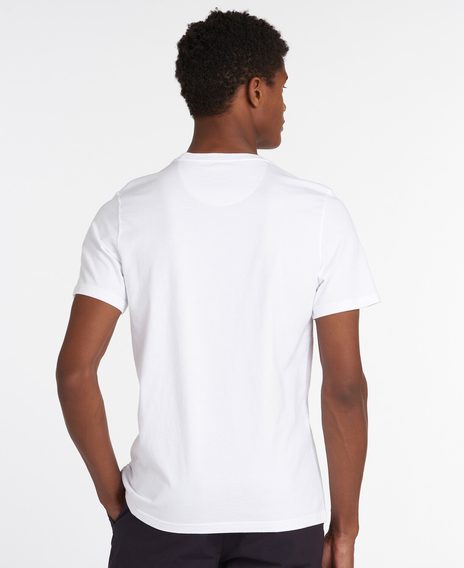 Barbour Essential T-Shirt Sports — White