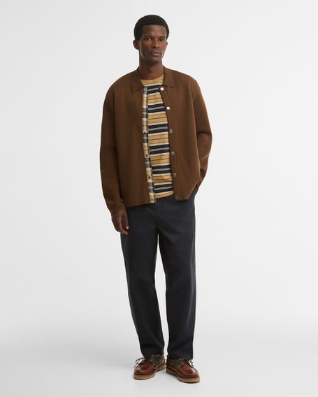 Barbour Florcombe Cardigan — Dark Sand