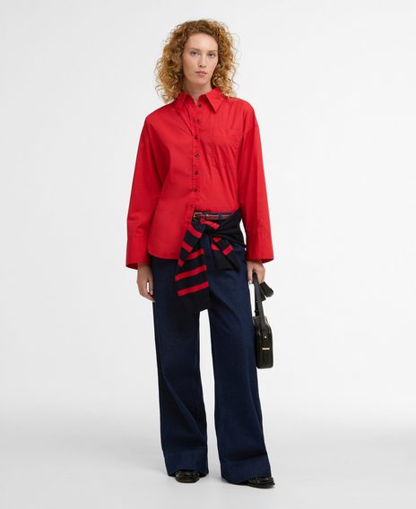 Barbour Angela Long-Sleeved Shirt — Red