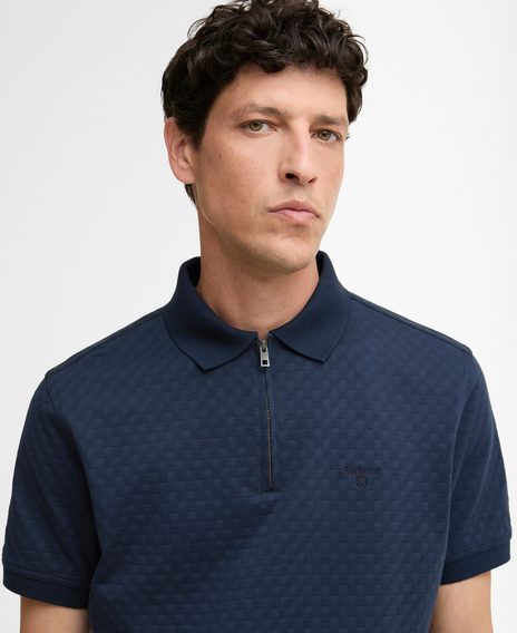 Barbour Hockham Tailored Fit Polo Shirt — Navy