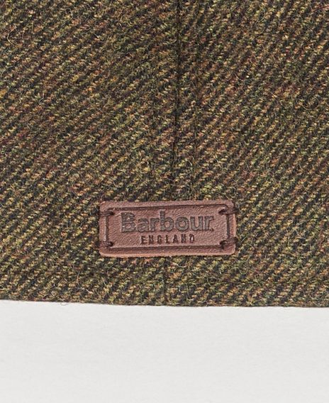 Barbour Claymore Bakerboy Hat — Olive Twill