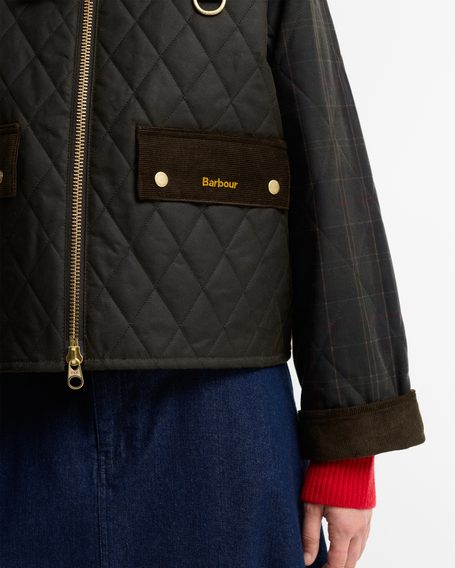 Barbour Reimagined Icons Tartan Quilted Spey Waxed Jacket
