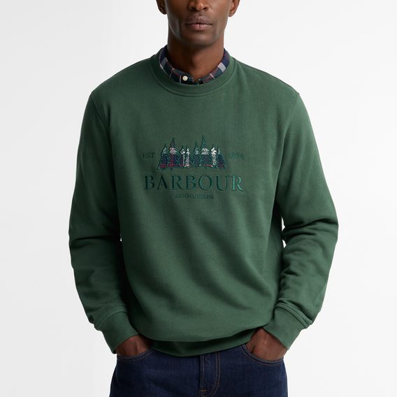 Barbour Evergreen Crew Neck Sweatshirt — Sycamore