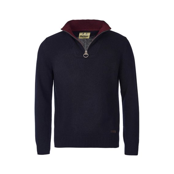 Barbour Nelson Essential Half Zip Sweatshirt — Navy