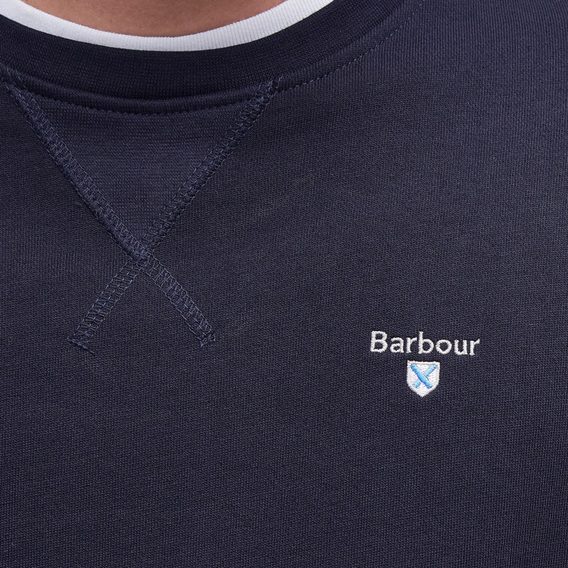 Barbour Ridsdale Crew-Neck Sweatshirt — Navy