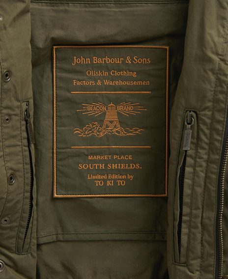 Barbour × TO KI TO Field Utility Casual Jacket — Dusky Green
