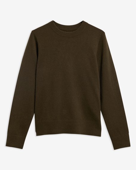 Barbour Penwood Cashmere Knitted Jumper — Olive