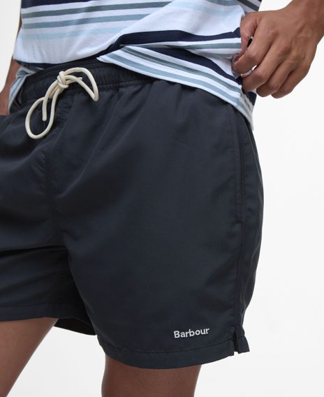 Barbour Staple Logo 7″ Swim Shorts — Black