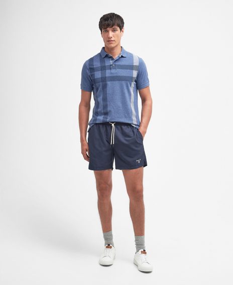 Barbour Logo Swim Shorts — Classic Navy