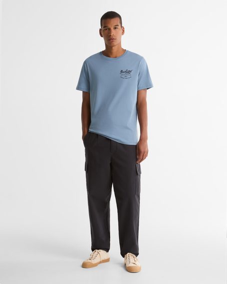 Barbour Washed Relaxed Fit Cargo Trousers — Navy