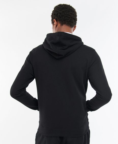 Barbour Wallington Zip Hoodie — Black