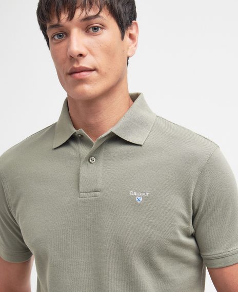 Barbour Sports Polo Shirt — Mid Olive