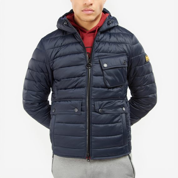Barbour International Racer Ouston Hooded Quilted Jacket
