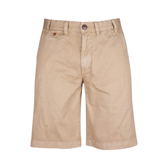 Jednofarebné kraťasy Barbour Neuston Twill Shorts - Stone