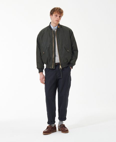 Barbour JBS Wax Flight Jacket — Archive Olive