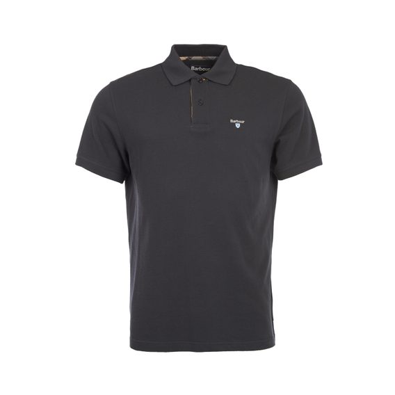 Barbour Tartan Pique Polo Shirt — Navy/Dress