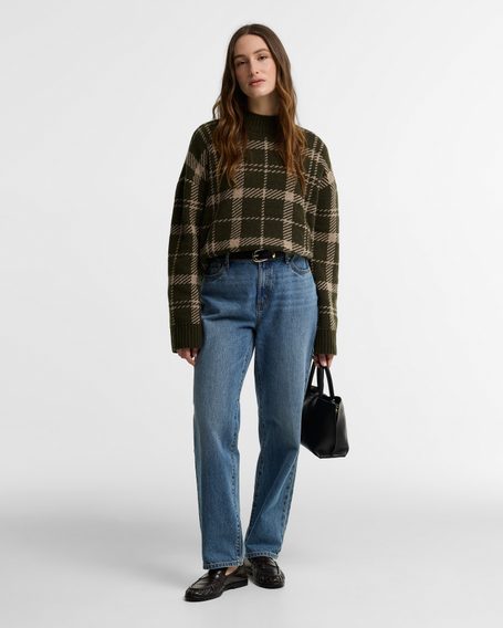 Barbour Delilah Tartan Wool Jumper