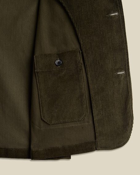 Portuguese Flannel Working Blazer Cord — Olive