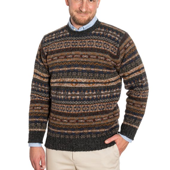 Jamieson's Fair Isle Jumper — Navy
