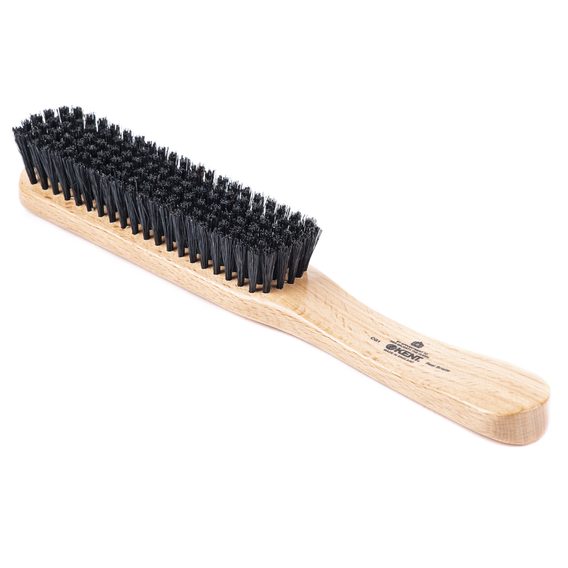 Kent CG1 — Pure Black Bristle Beechwood Clothes Brush