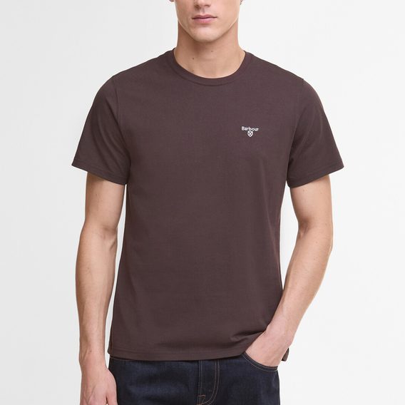 Barbour Essential Sports T-Shirt — Chocolate