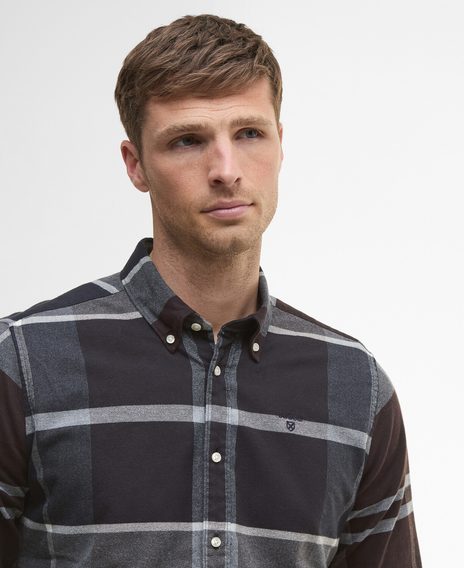 Barbour Iceloch Tailored Shirt — Midnight Oak Tartan