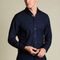 Charles Tyrwhitt Non-Iron Spread Collar Twill Shirt — Navy