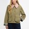 Barbour Cropped Beadnell Casual Jacket — Bleached Olive