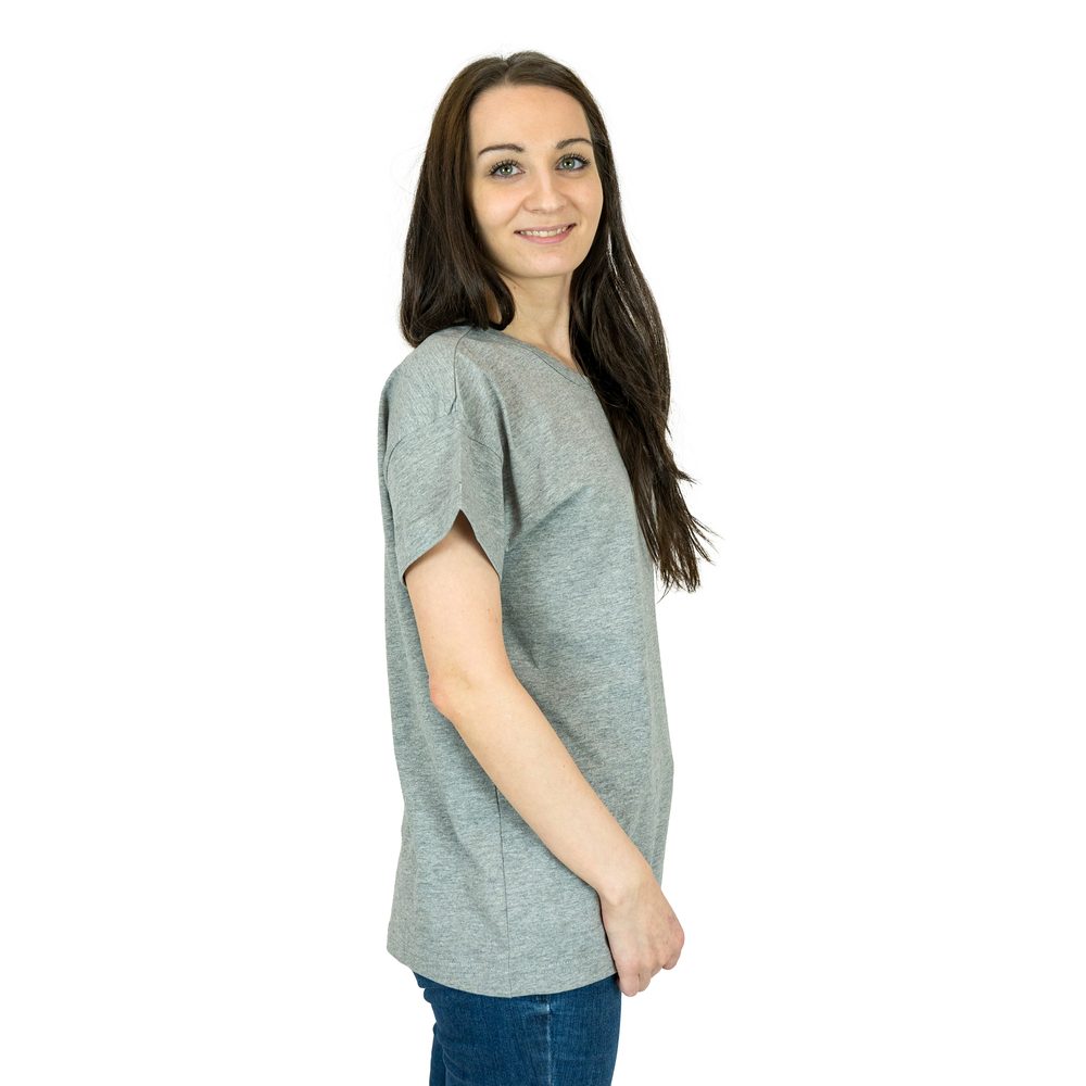 Mantis Voľné dámske tričko s krátkym rukávom - Jemne ružová | XL