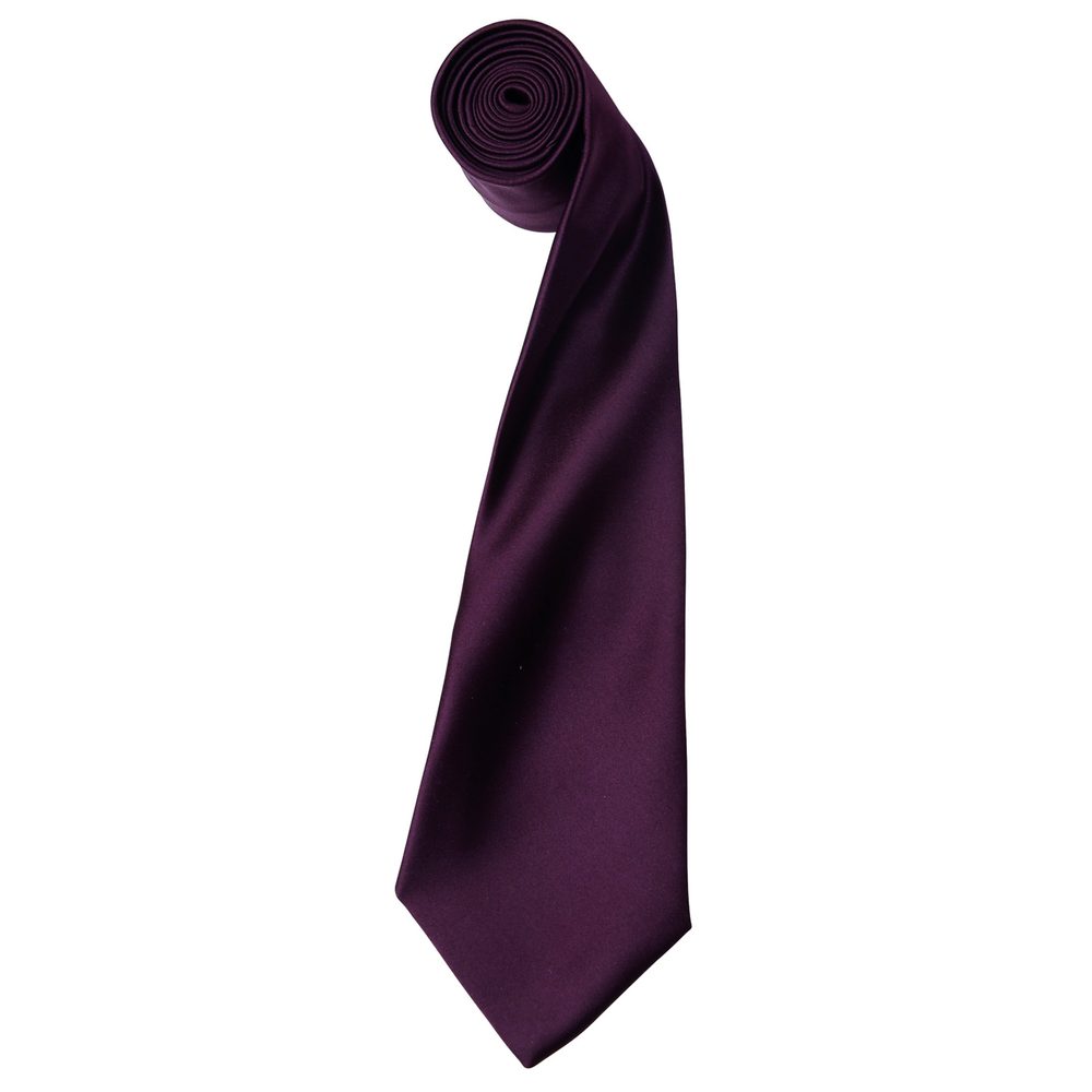 E-shop Premier Workwear Saténová kravata # Baklažánová