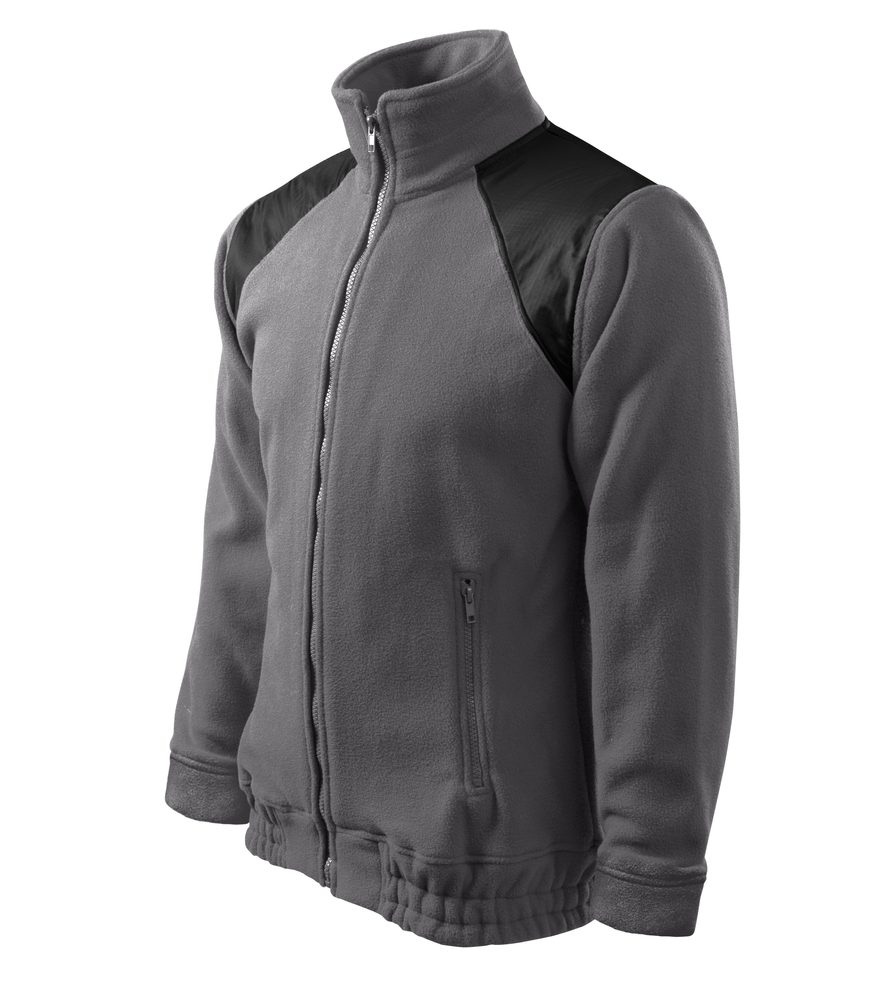 MALFINI Fleecová mikina Jacket Hi-Q - Černá | XL