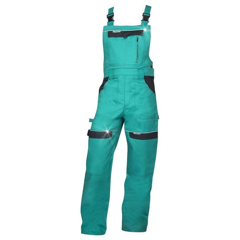 Ardon Montérkové kalhoty s laclem COOL TREND zkrácené - Zelená | XL