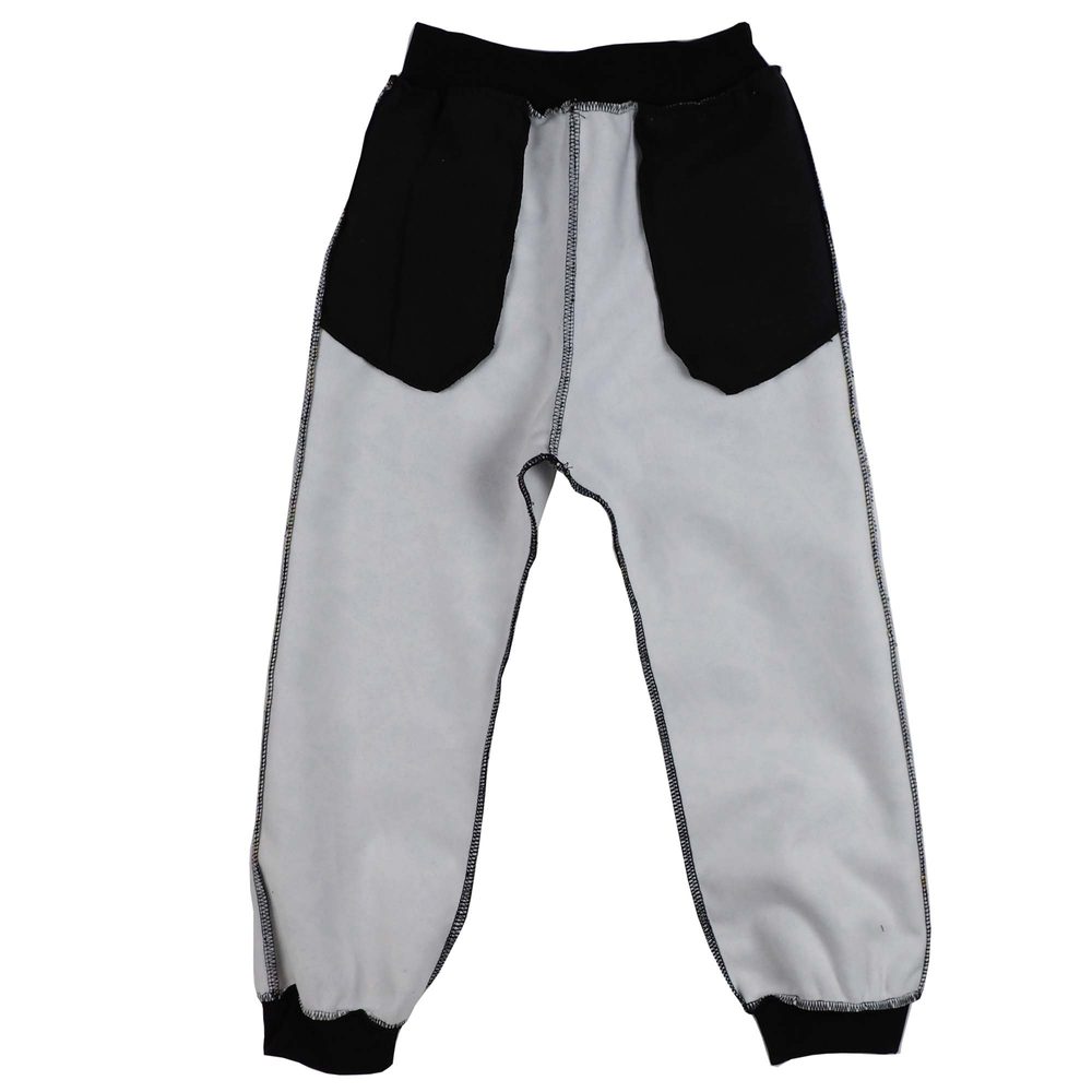 Bontis Detské softshellové nohavice - Biela / čierna | 104 cm