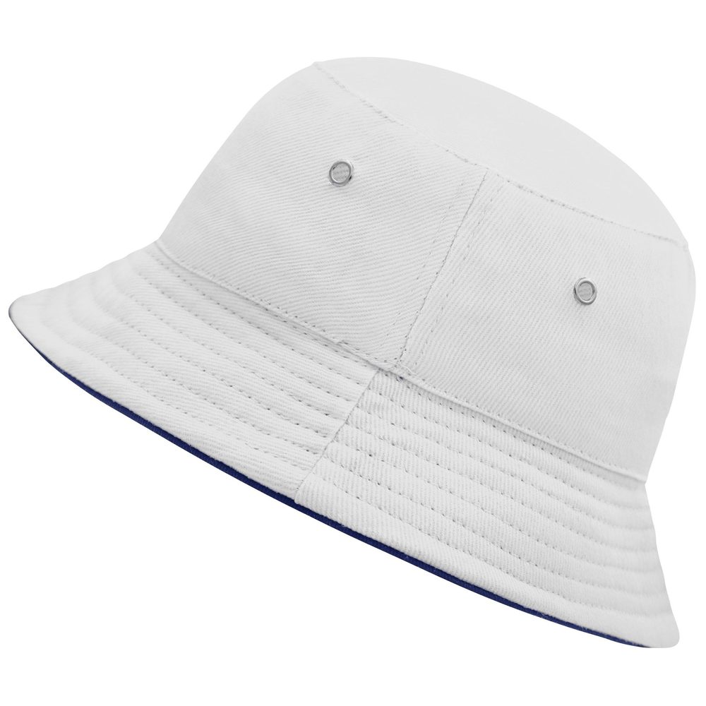 Levně Myrtle Beach Dětský klobouček MB013 - Bílá / tmavě modrá