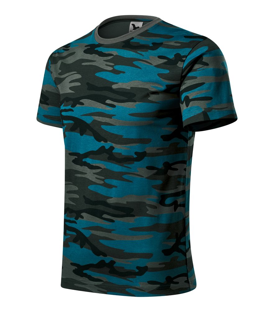 MALFINI Maskáčové tričko Camouflage - Maskáčová šedá | XS