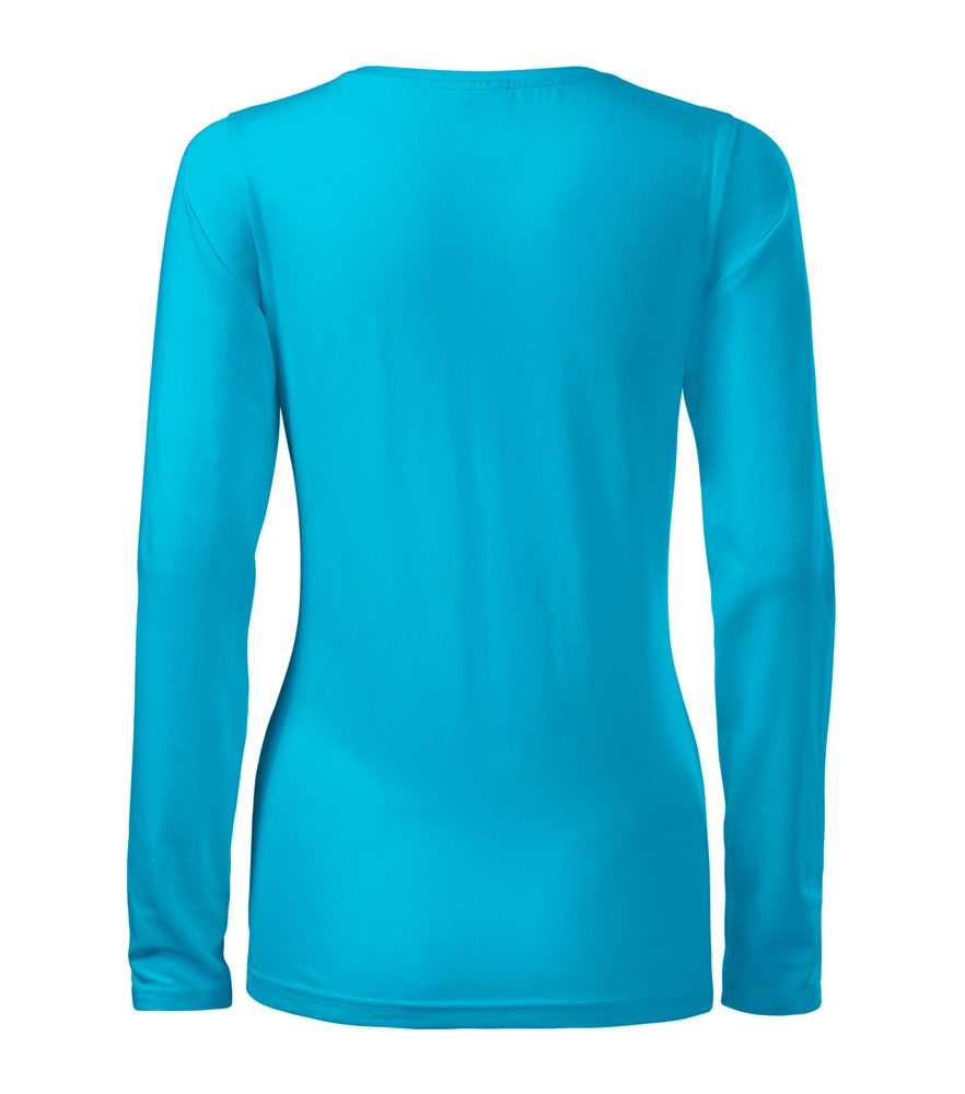 MALFINI Dámske tričko s dlhým rukávom Slim - Kráľovská modrá | M