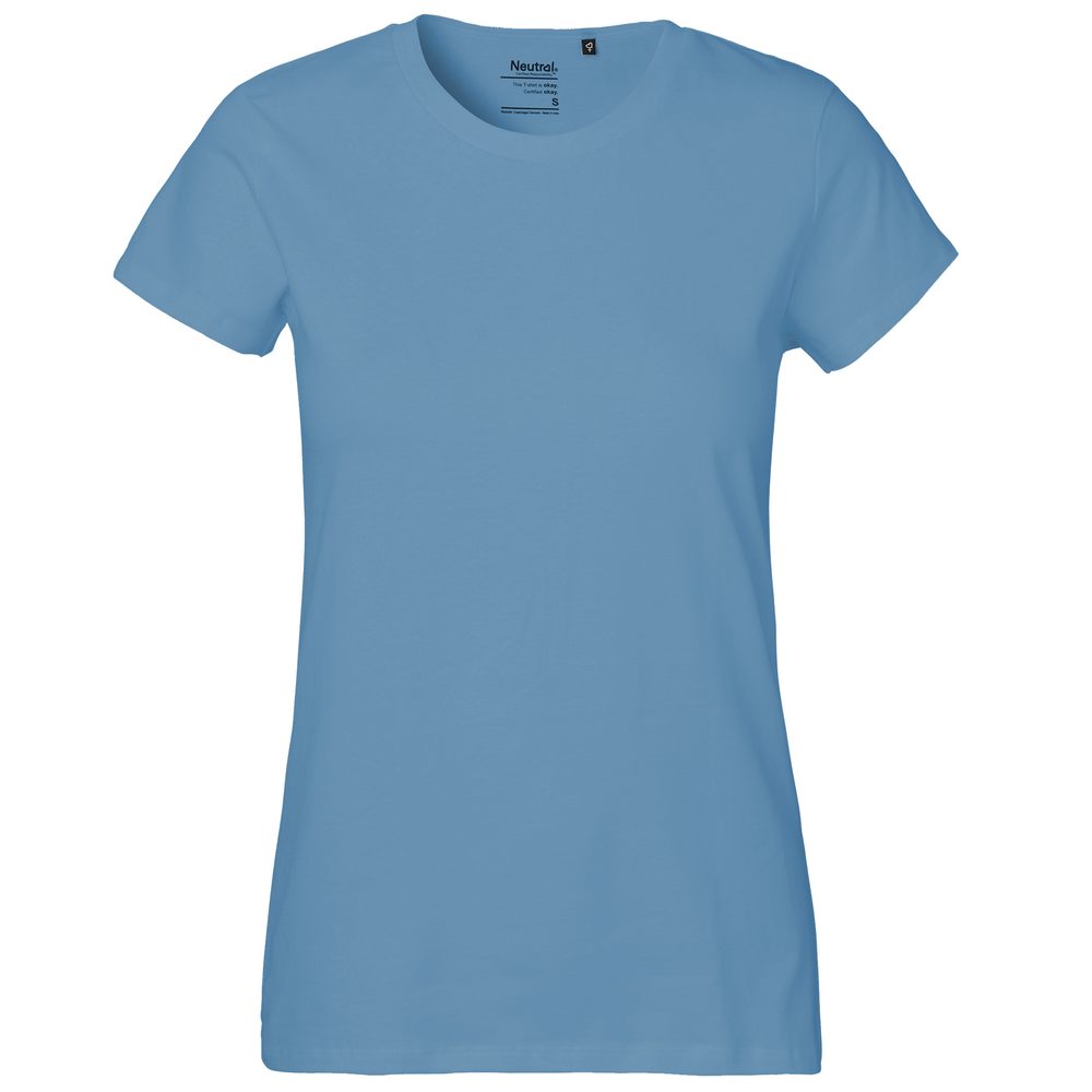 Neutral Dámske tričko Classic z organickej Fairtrade bavlny - Dusty indigo | L