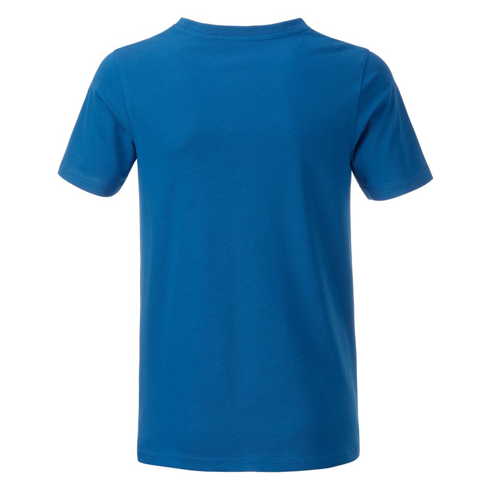 James & Nicholson Klasické chlapčenské tričko z biobavlny 8008B - Nebesky modrá | S