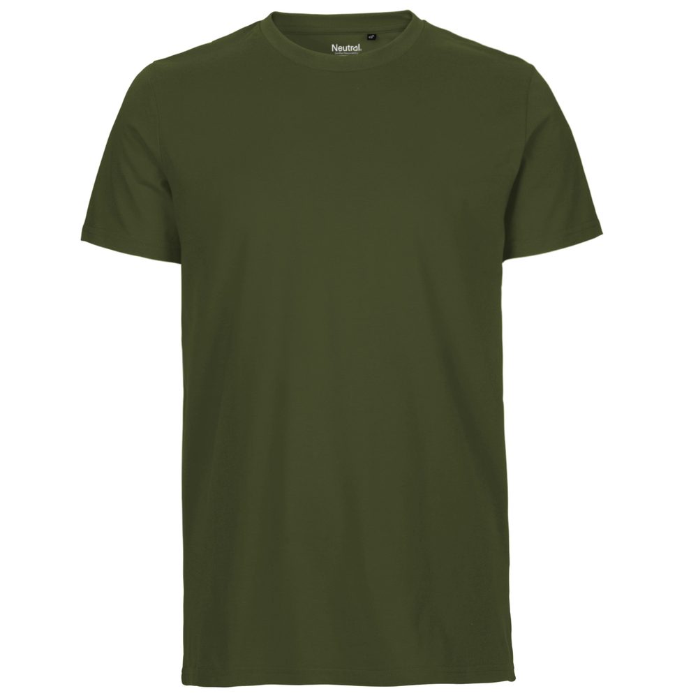 Neutral Pánske tričko Fit z organickej Fairtrade bavlny - Military | XXXL